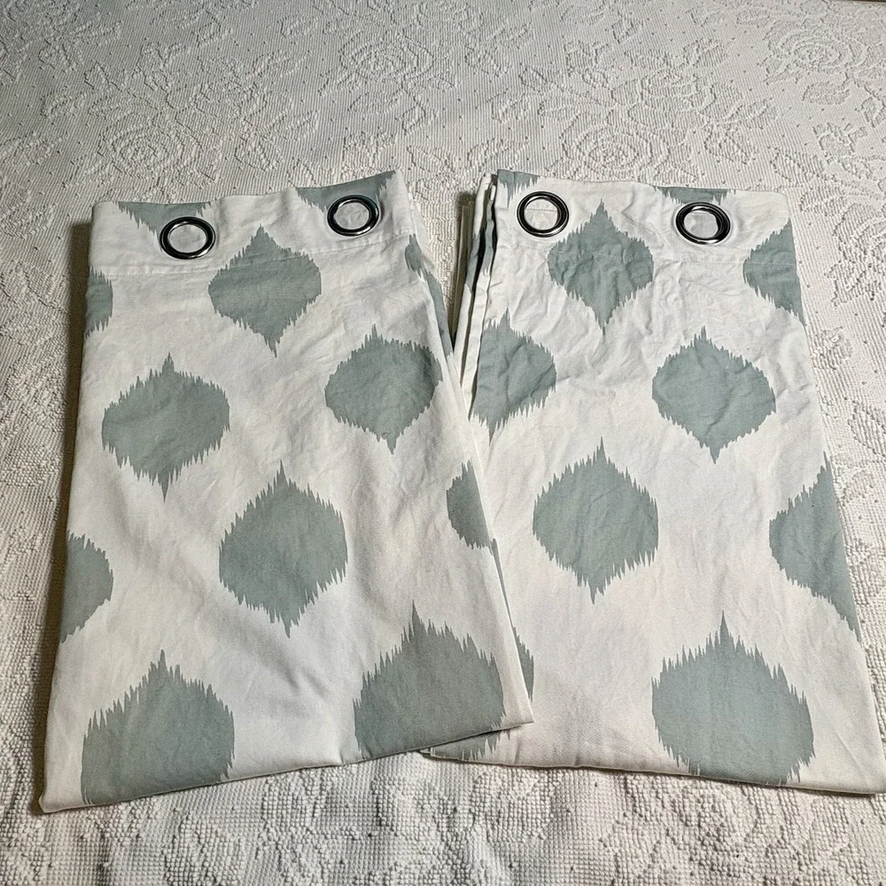 IKEA Curtains Antennmal 2116 57 In X 98 In Geometric Patterns 2 Panels